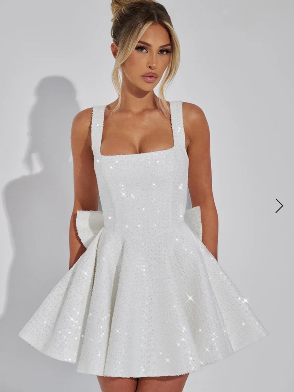 BABYBOO DOROTHY MINI DRESS in IVORY